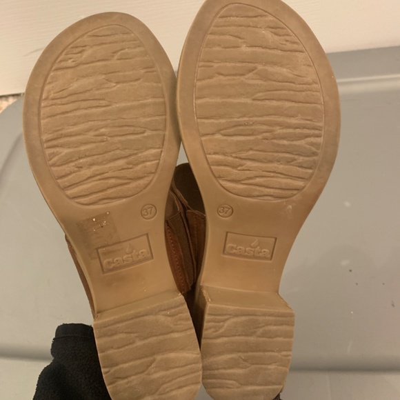 Leather sandals/blocky heel - Picture 3 of 3